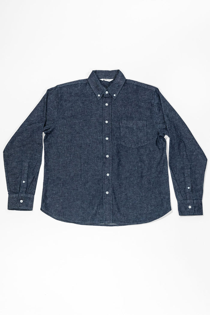 3sixteen Denim Button Down - Snow Slub Denim