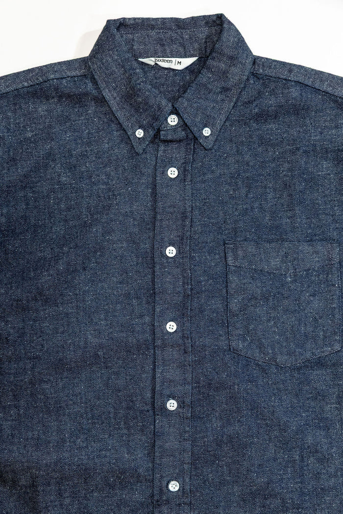3sixteen Denim Button Down - Snow Slub Denim