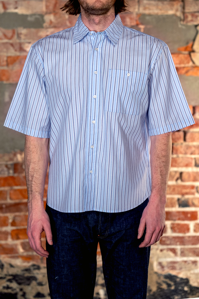 3sixteen Short Sleeve Commuter - Blue Stripe