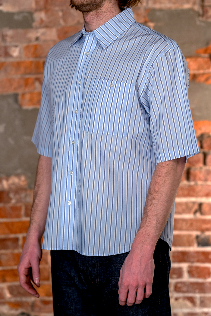 3sixteen Short Sleeve Commuter - Blue Stripe