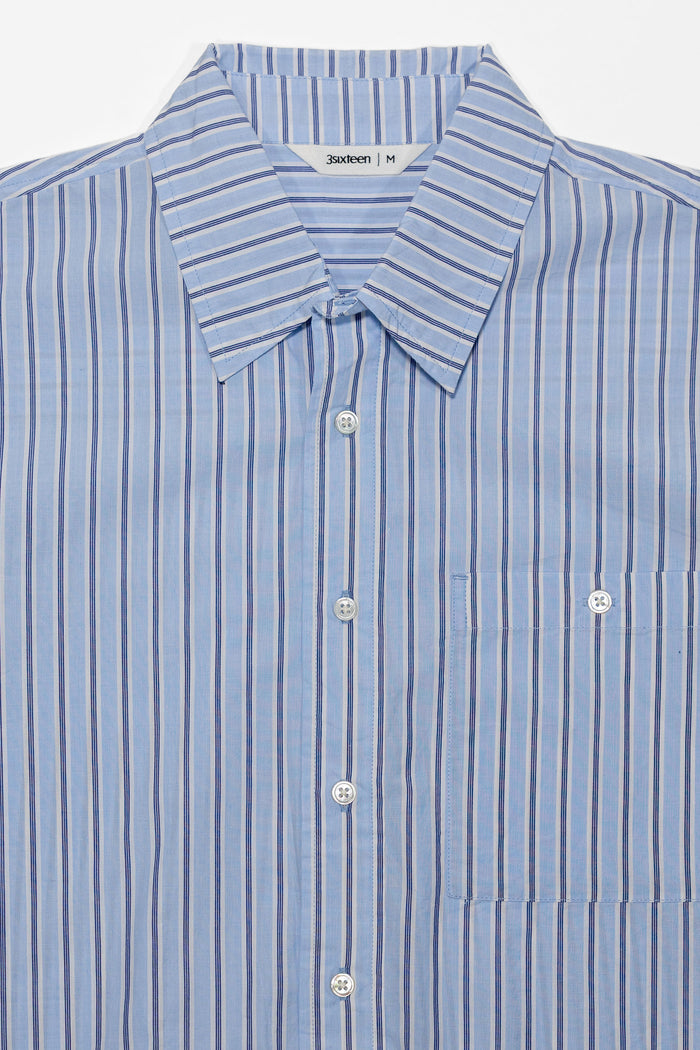 3sixteen Short Sleeve Commuter - Blue Stripe