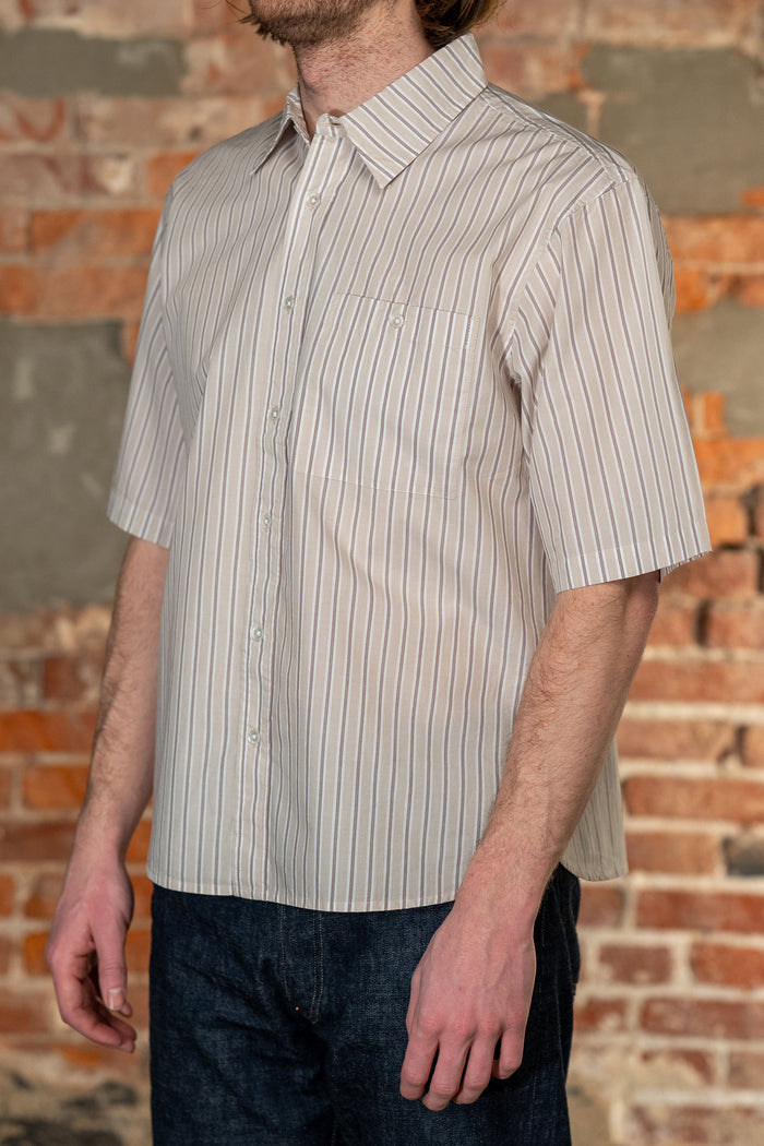 3sixteen Short Sleeve Commuter - Tan Stripe