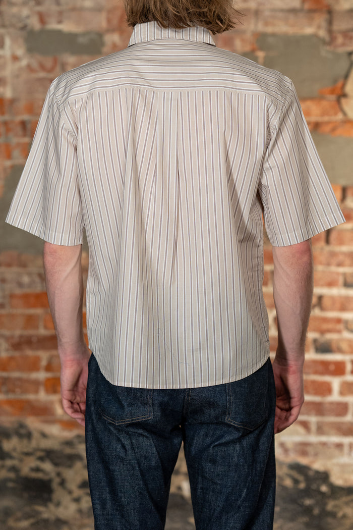 3sixteen Short Sleeve Commuter - Tan Stripe