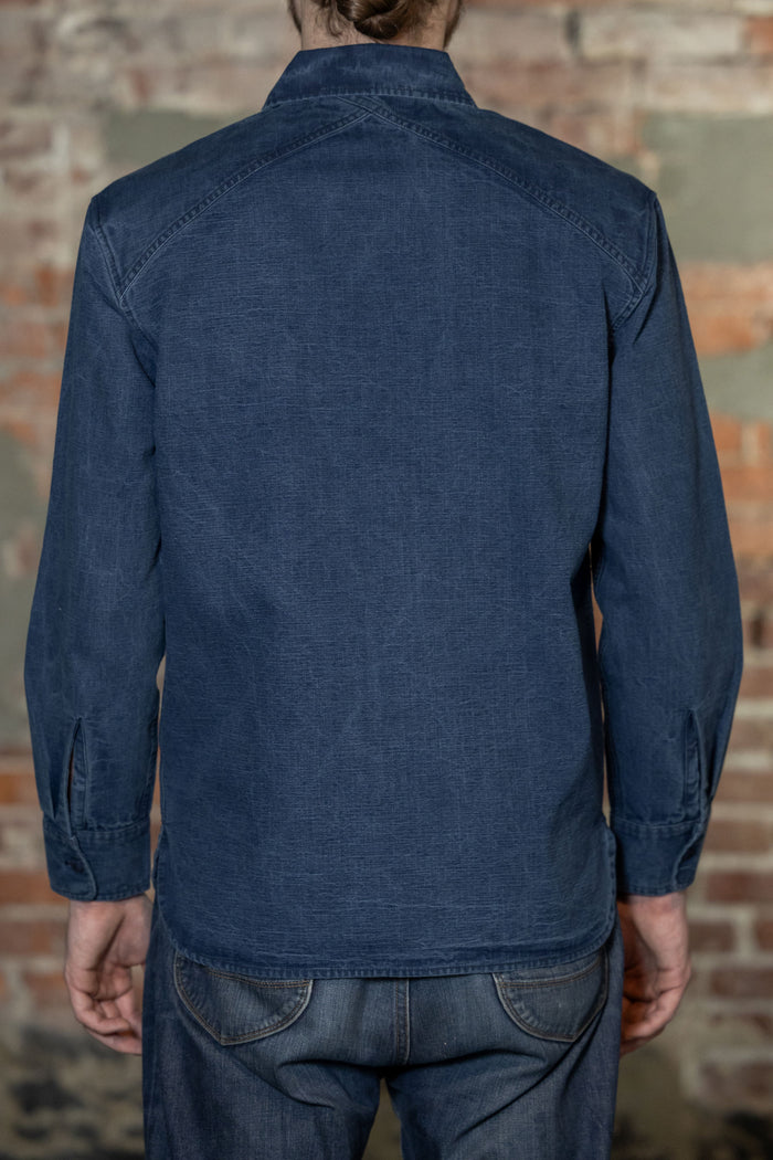 3sixteen USN Overshirt - Stonewashed Indigo Canvas