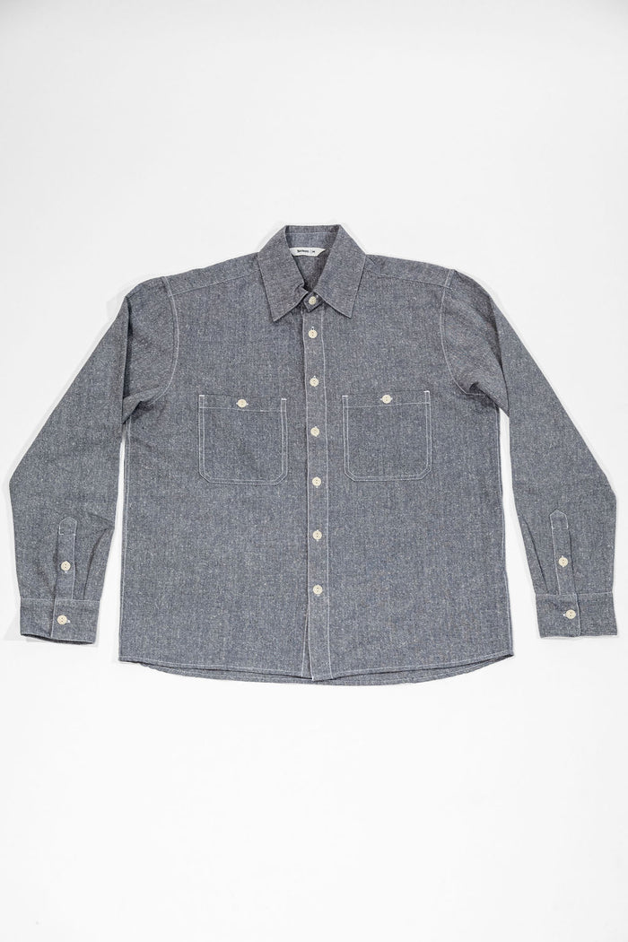 3sixteen Utility Chambray Shirt - Handloom Silk Khadi