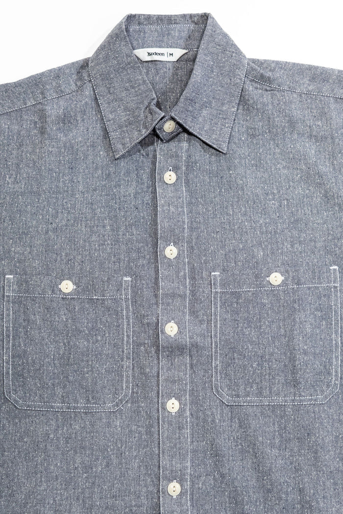 3sixteen Utility Chambray Shirt - Handloom Silk Khadi