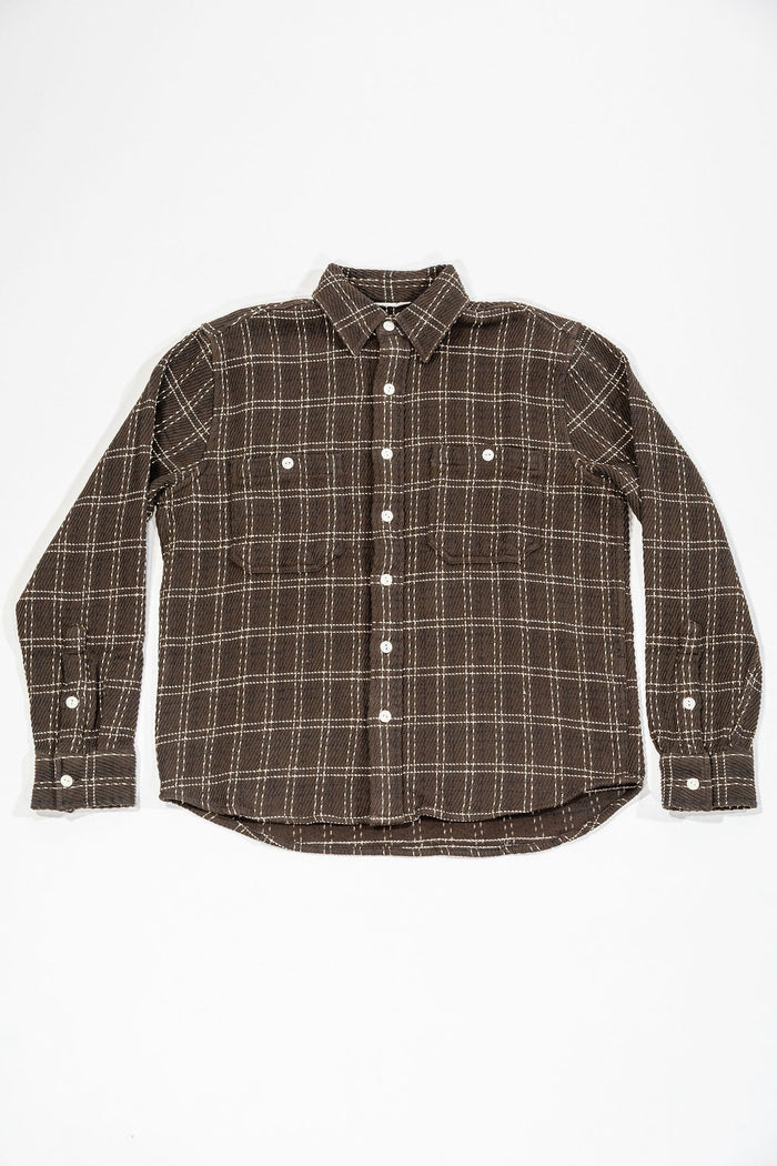 3sixteen Utility Flannel - Espresso Twill Check
