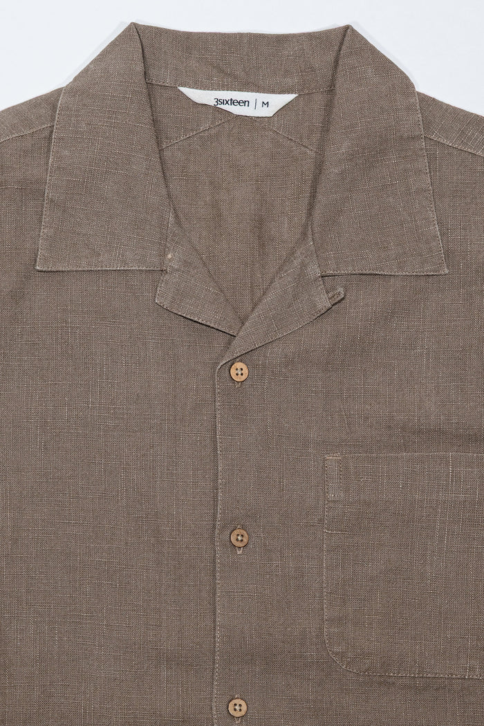 3sixteen Vacation Shirt Linen - Almond