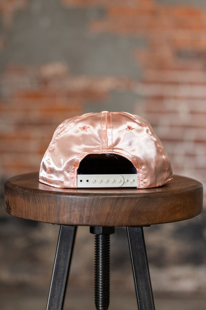 Ampal Creative Good Luck Satin Peach - Snapback. on stool back profile