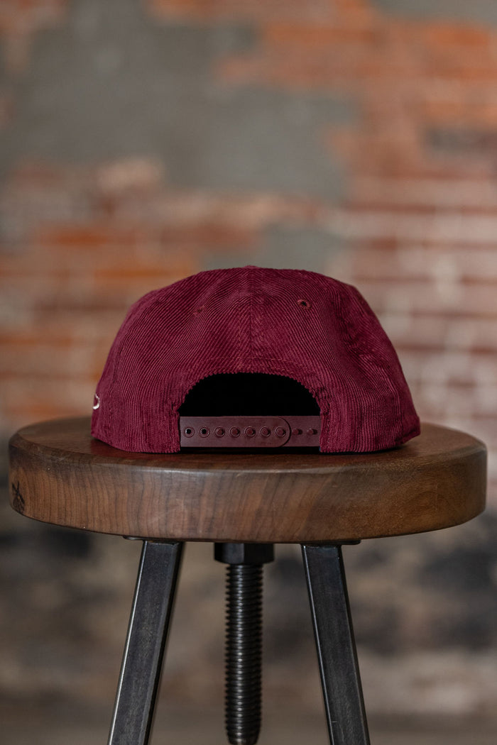 Ampal Creative The Skull - Merlot Snapback. on stool back profile