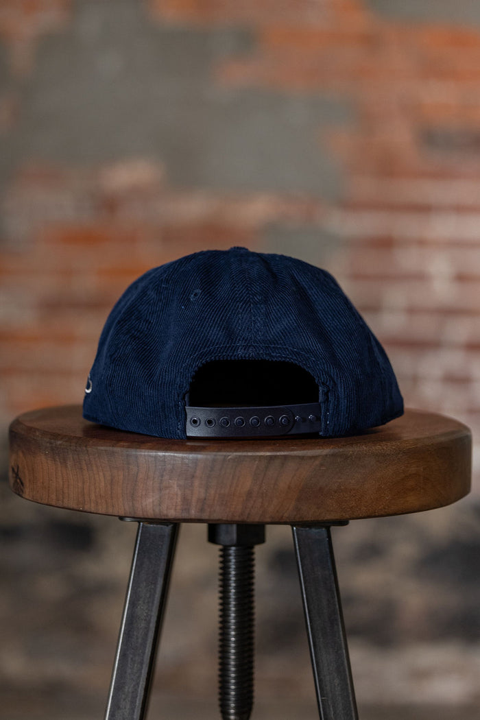 Ampal Creative The Skull - Navy Snapback. on stool back profile