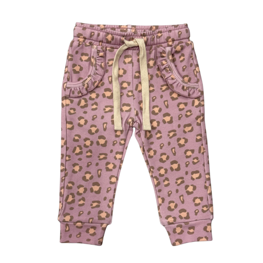 Babysprouts Clothing Company Girls Joggers | Cheetah
