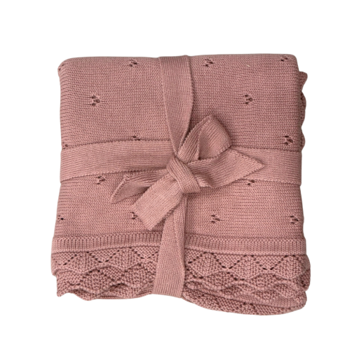 Babysprouts Clothing Company Knit Blanket | Rose