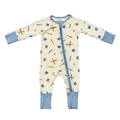 Babysprouts Clothing Company Long Sleeve Zip Romper | Baseball