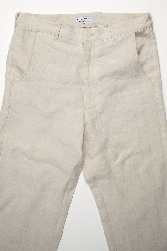 Blluemade Sateen Pant - Belgian Linen Natural