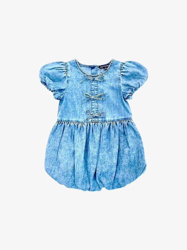Blu & Blue Bella Balloon Bow Dress