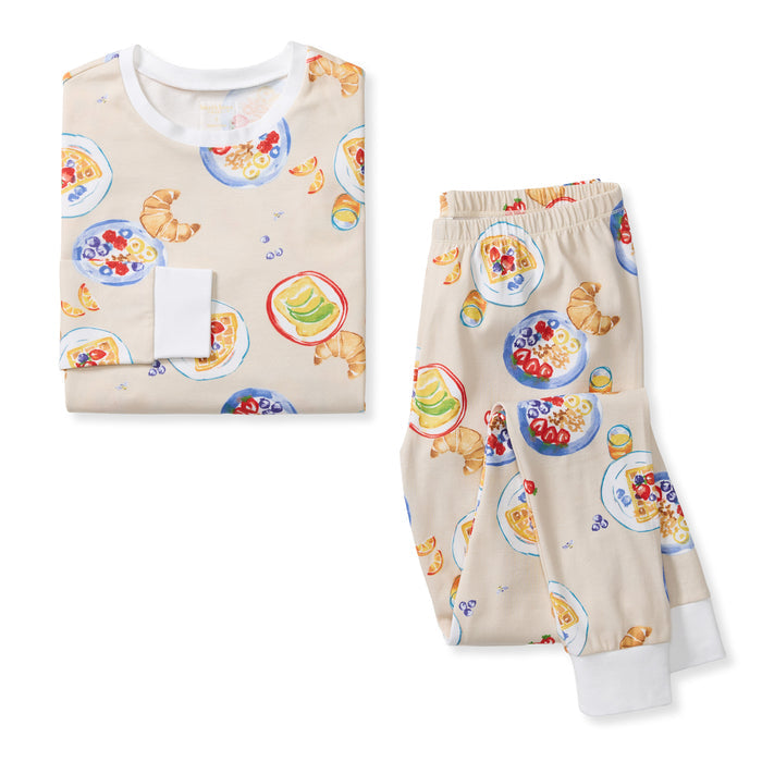 Burt’s Bees Baby Breakfast in Bed matching organic women’s pajamas.