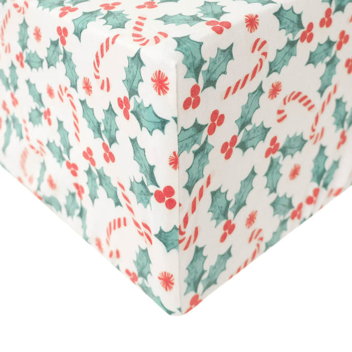 Copper Pearl Premium Knit Fitted Crib Sheet | Holly