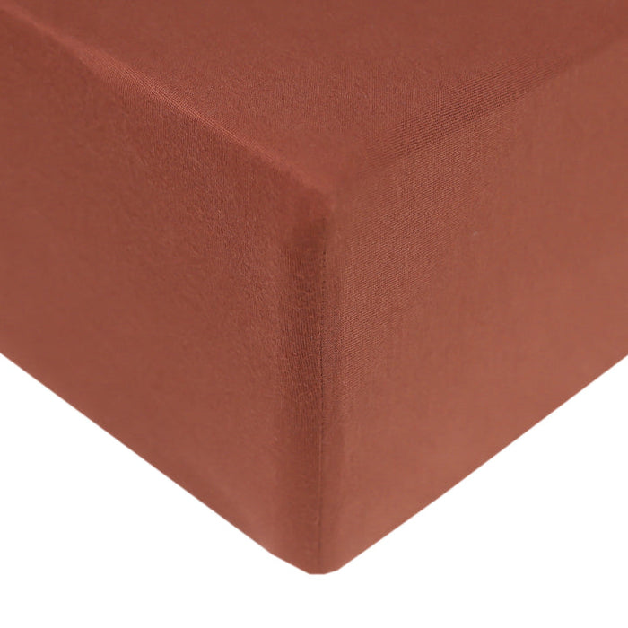 Copper Pearl Premium Knit Fitted Crib Sheet |  Moab
