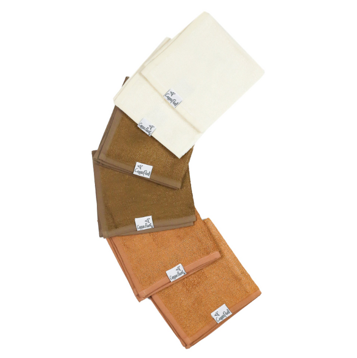 Copper Pearl Ultra Soft Wash Cloths (Set of 6) | Dune