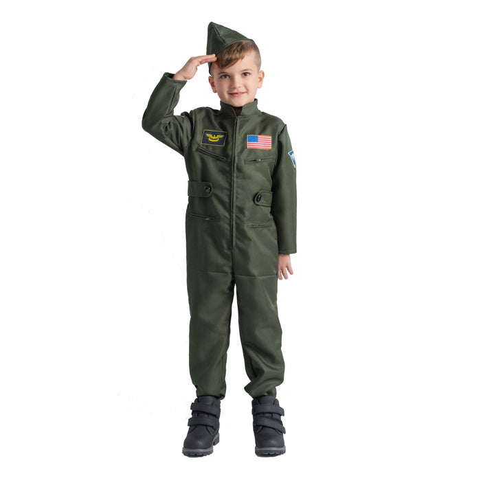 Dress Up America Fighter Pilot Costume - Kids