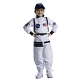 Dress Up America NASA Astronaut Costume White - Kids