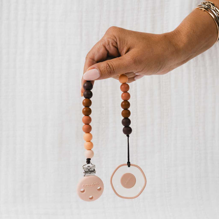 Emulait Pacifier 3-Pack & Clip Gift Set