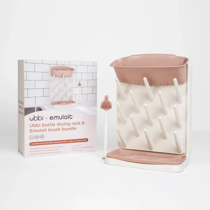 Emulait Ubbi Drying Rack and Brush