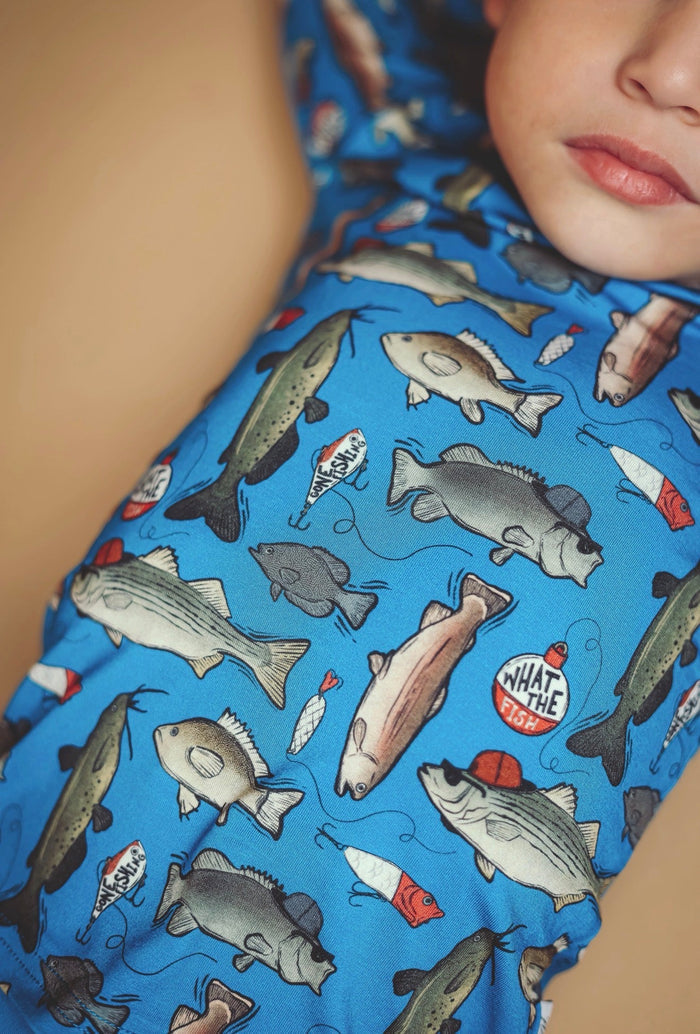 Fletch Wishin I Was Fishin' Blue 2 Piece Pajama Set