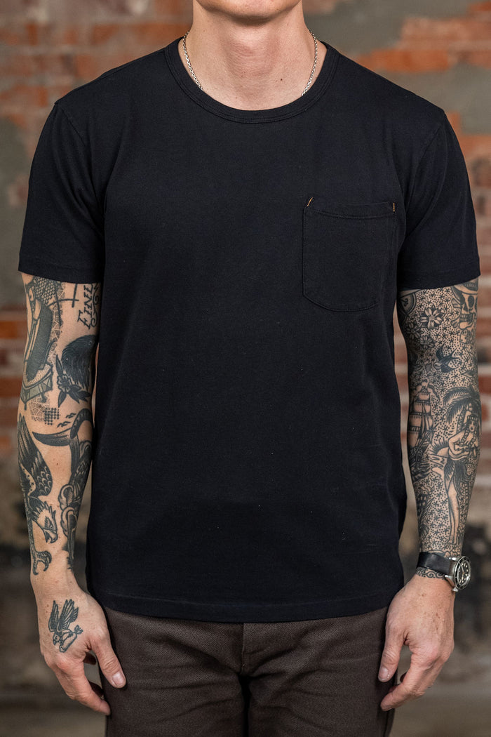Freenote Cloth 9oz Pocket T-Shirt - Black