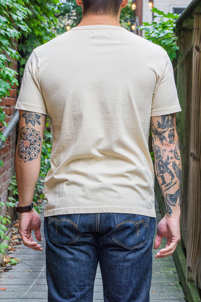 Freenote Cloth 9oz Pocket T-Shirt - Cream
