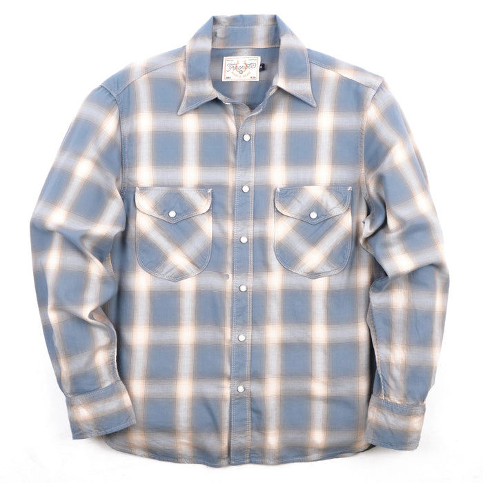 Freenote Cloth Bodie - Clear Blue Plaid