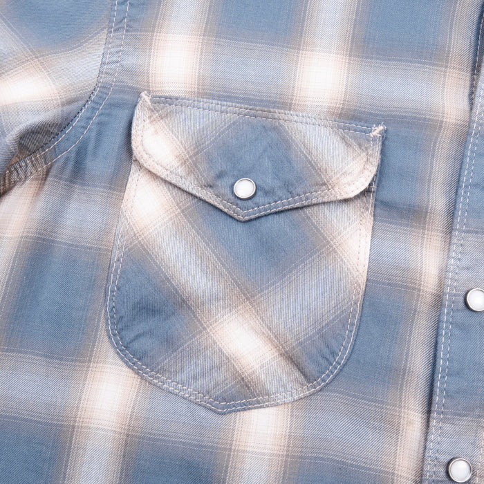 Freenote Cloth Bodie - Clear Blue Plaid
