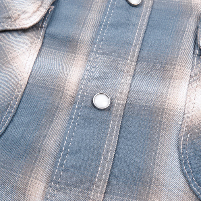 Freenote Cloth Bodie - Clear Blue Plaid