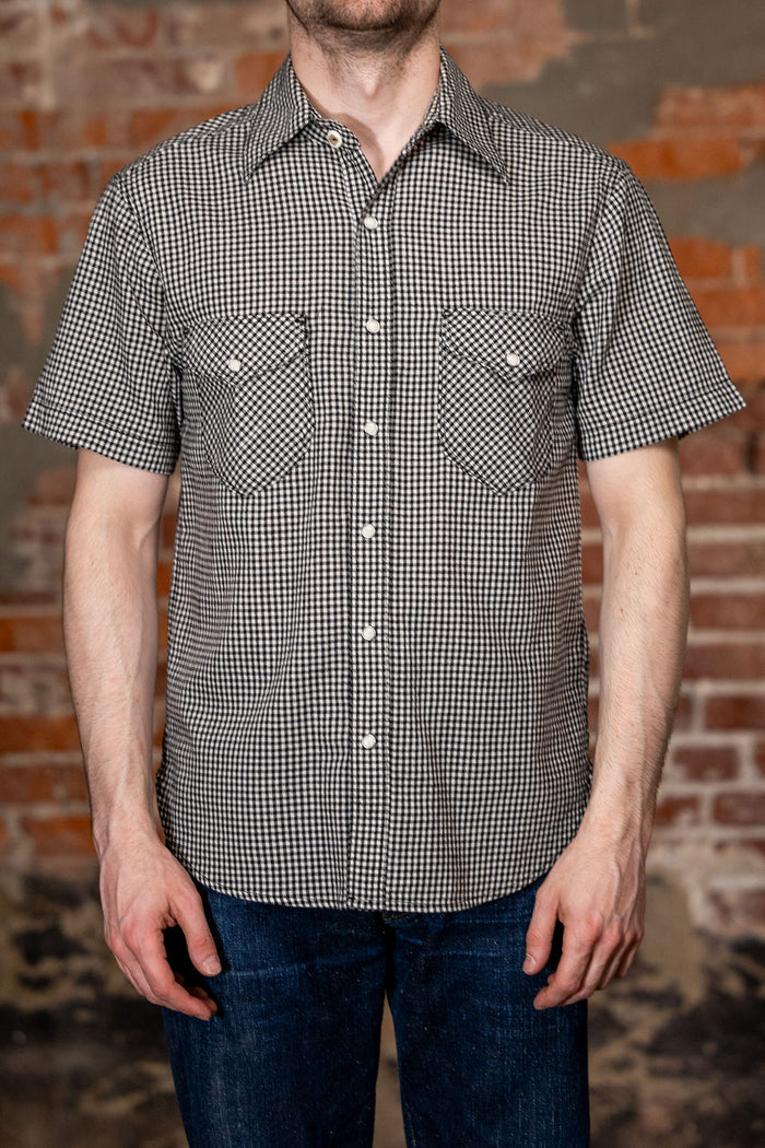 Freenote Cloth Bodie S/S - Black Gingham
