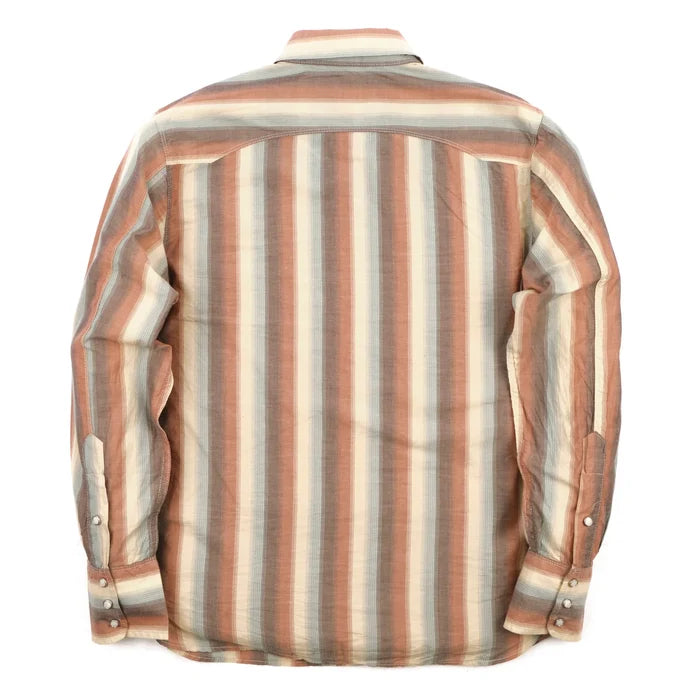 Freenote Cloth Calico -  Desert Stripe. laid on front