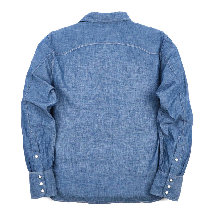 Freenote Cloth Calico - Dusty Blue. laid on front