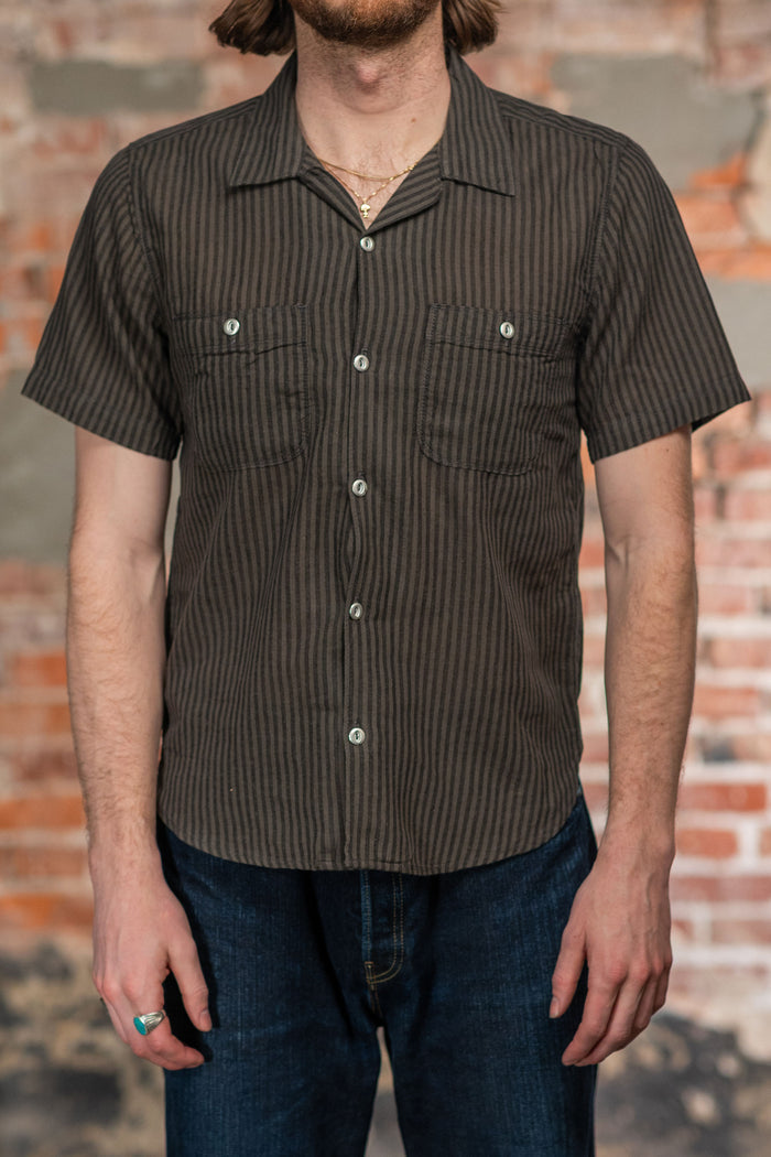 Freenote Cloth Dayton S/S - Black Stripe