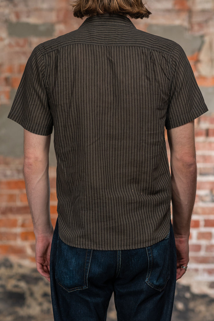 Freenote Cloth Dayton S/S - Black Stripe