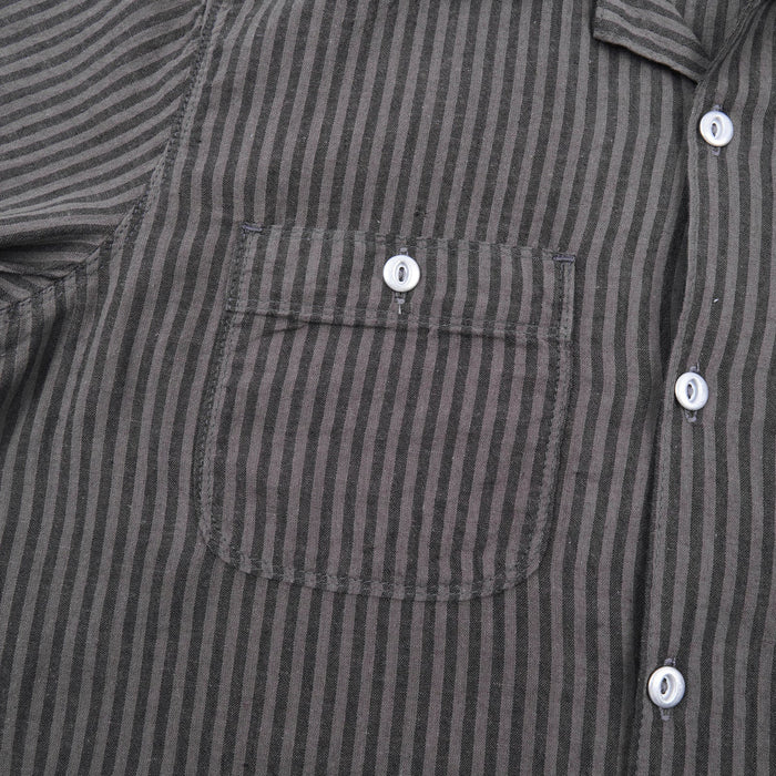 Freenote Cloth Dayton S/S - Black Stripe