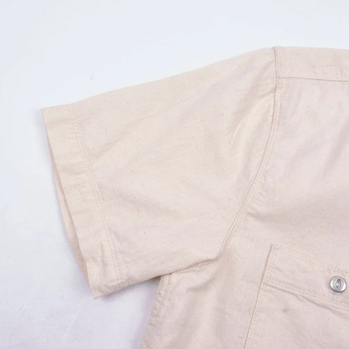 Freenote Cloth Dayton S/S  - Natural Herringbone