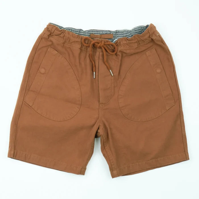 shorts laid flat on white, from the front
