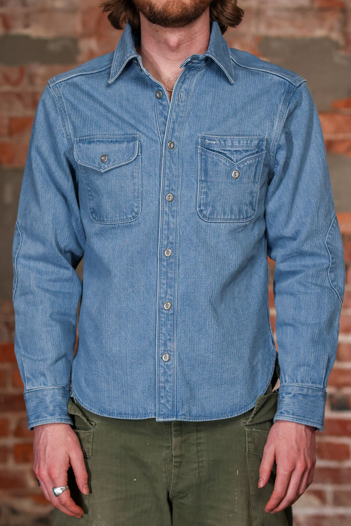 Freenote Cloth Lambert - Bleach Indigo Cord