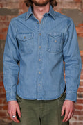 Freenote Cloth Lambert - Bleach Indigo Cord