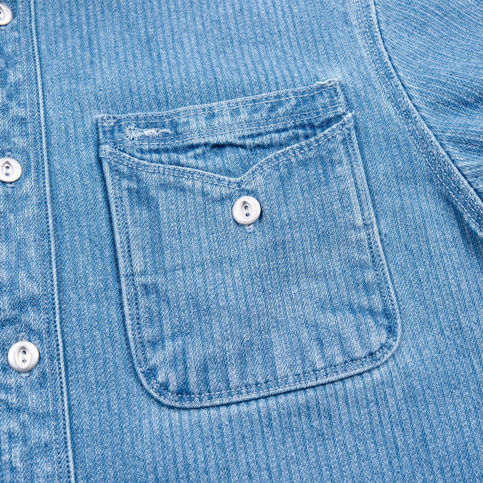 Freenote Cloth Lambert - Bleach Indigo Cord