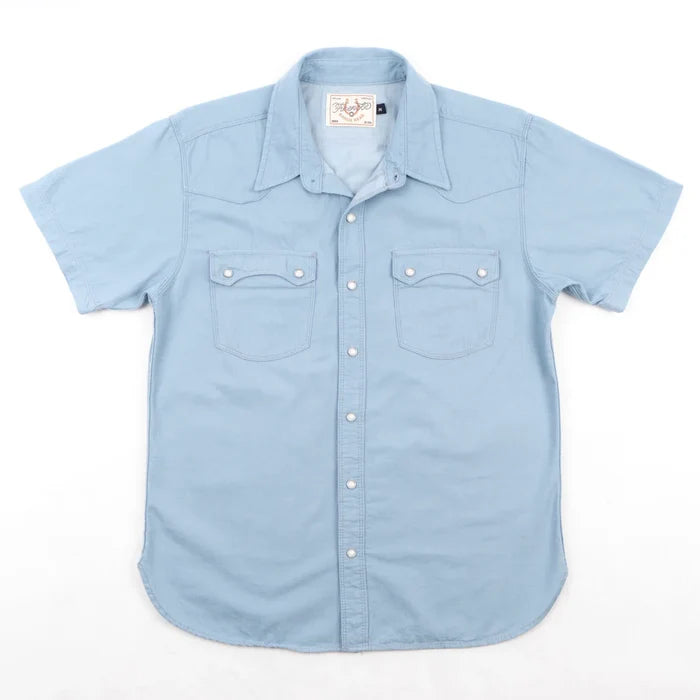 Freenote Cloth Modern Western S/S - Clear Blue