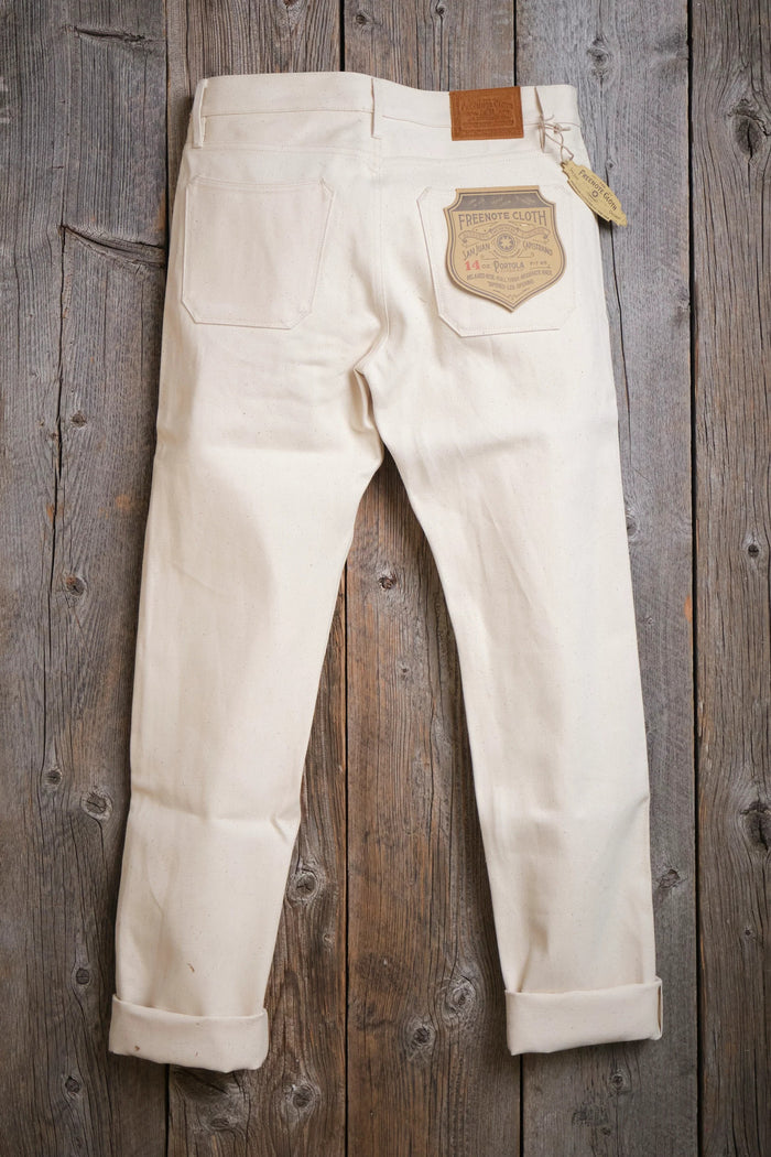 Freenote Cloth Portola - 14oz Ecru Denim