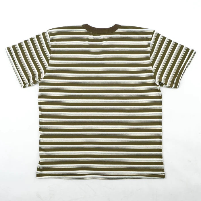 Freenote Cloth Speed Stripe S/S - Olive Stripe
