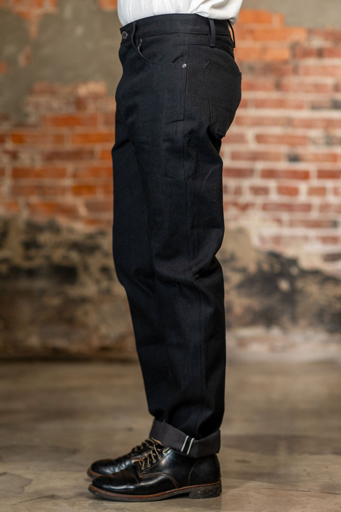 Freenote Cloth Wilkes - Black Grey Denim