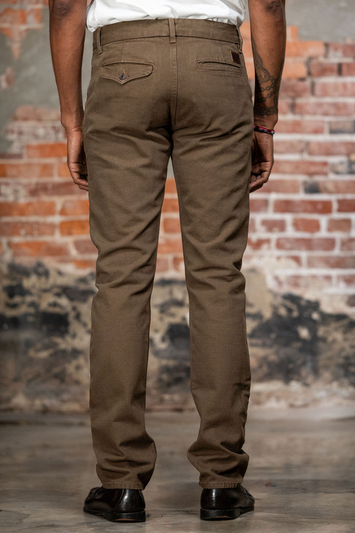 Freenote Cloth Workers Chino Slim Fit - 14oz Slub Army Green